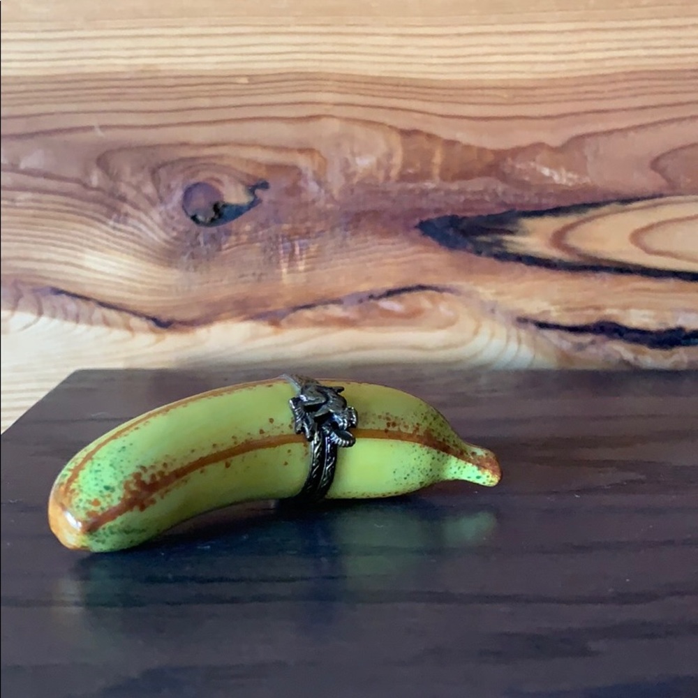 Limoges Banana Trinket Box